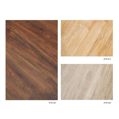 SPC flooring planks installed across a residential living and dining area with different thickness grades SPC flooring planks installed across a residential living and dining area with different thickness grades