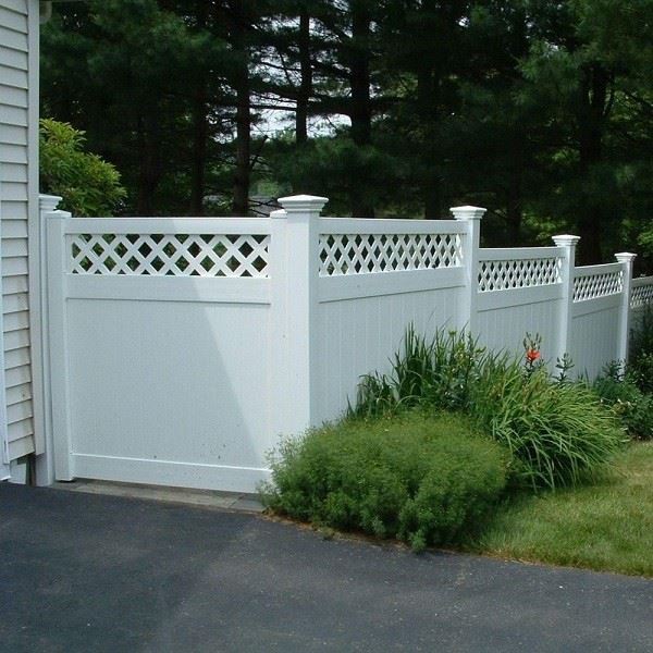 PVC Vinyl Lattice Top Fence Panel