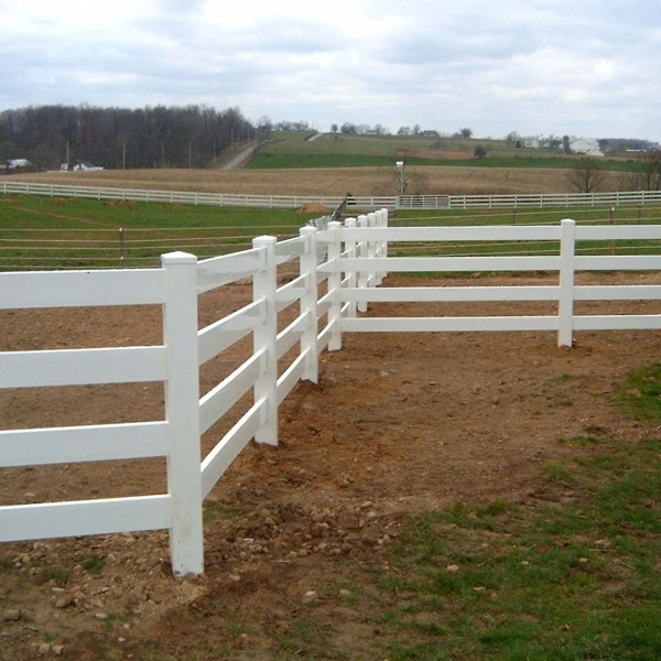 Four-Rail Vinyl Ranch Fence