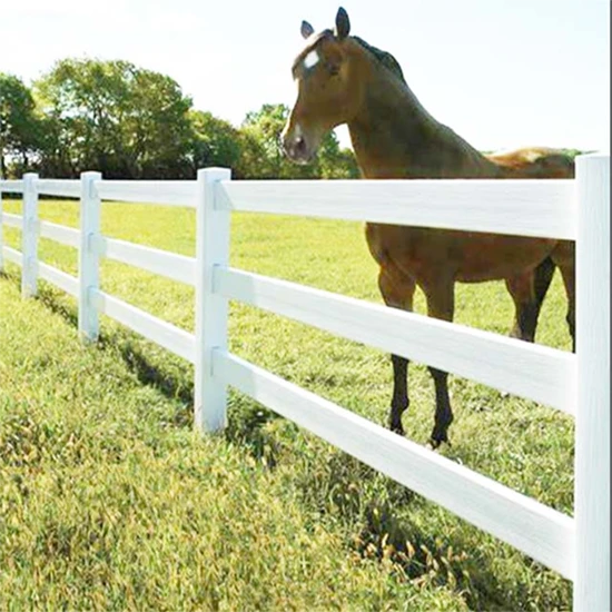 Vinyl 3 Rail Farm Fence