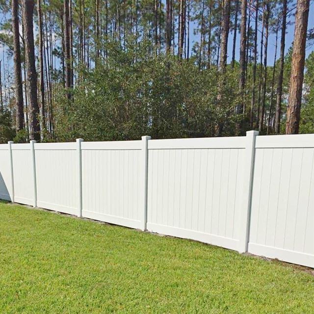 pvc white fence
