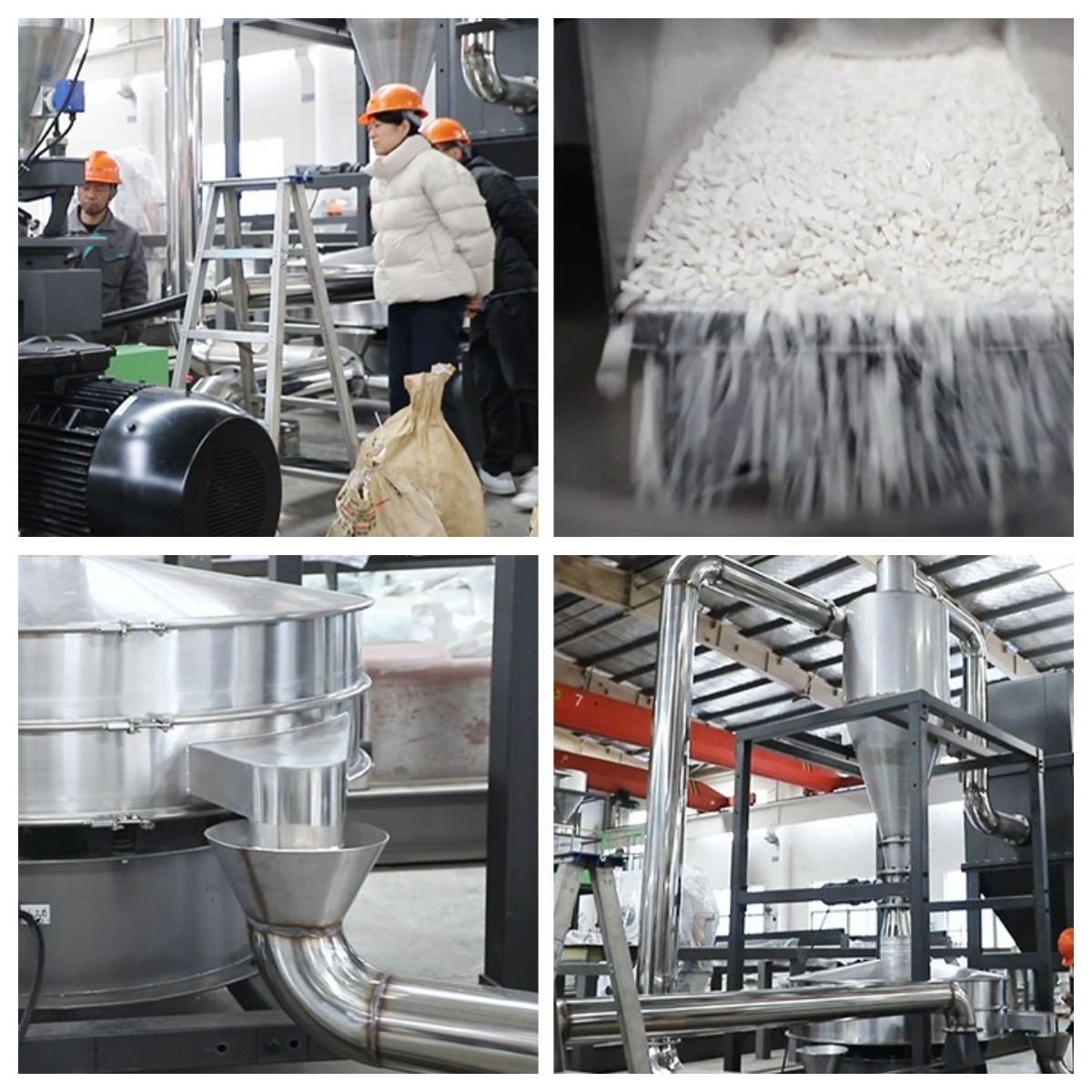 PVC building material recycling process PVC building material recycling process