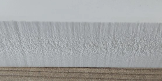 Cross section diagram of PVC laminated foam board showing the three layer construction with solid PVC top skin expanded PVC foam core and solid PVC bottom skin Cross section diagram of PVC laminated foam board showing the three layer construction with solid PVC top skin expanded PVC foam core and solid PVC bottom skin