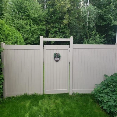 H Post PVC Fence