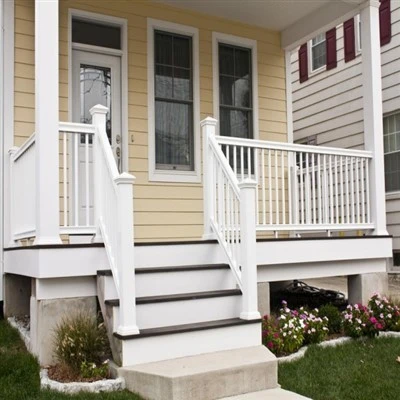 PVC railing assembly where structural impact resistance and temperature range govern material choice PVC railing assembly where structural impact resistance and temperature range govern material choice