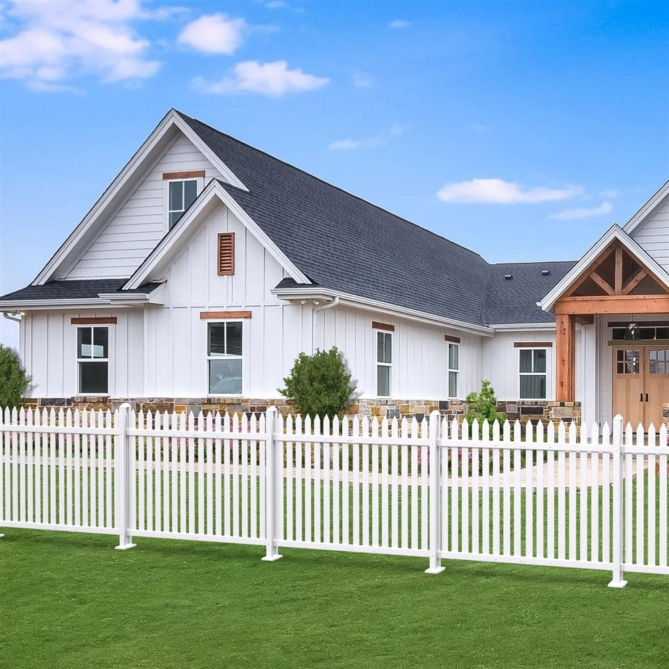 White Portable Vinyl Picket Fence — 3 ft × 6 ft factory
