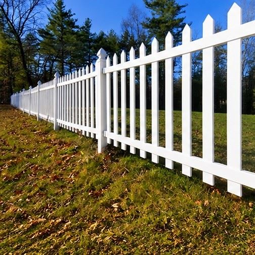 White Vinyl Picket Fence Panel high quality